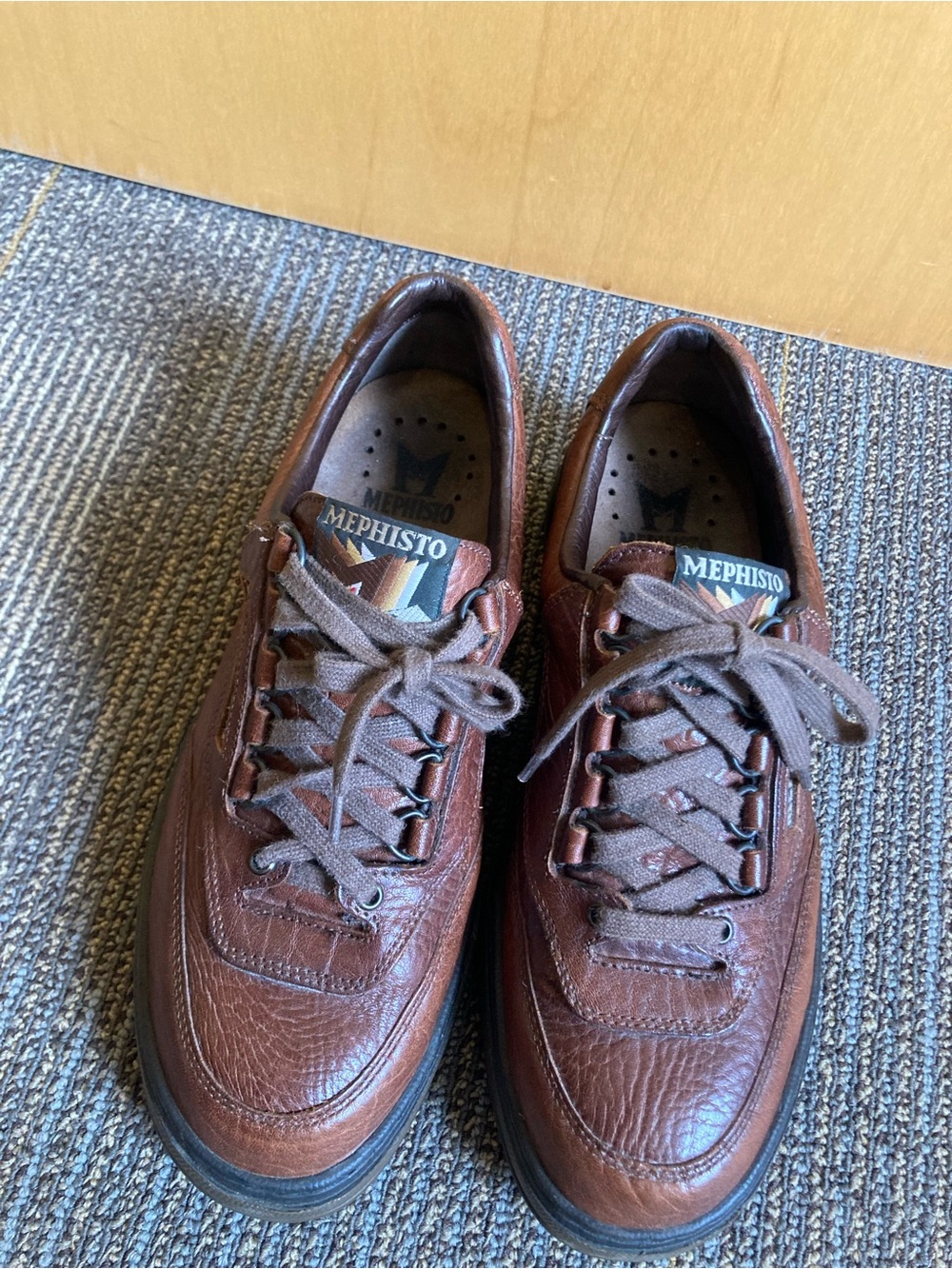 Mephisto Match Desert Brown Leather Sneakers